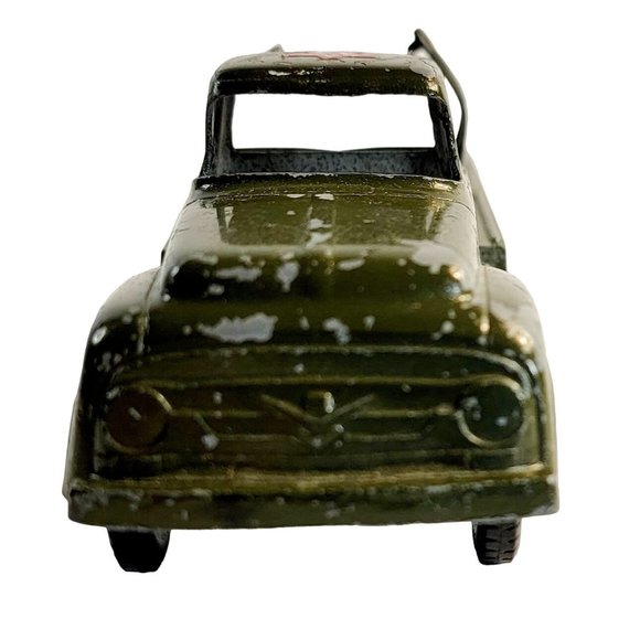 Vintage Metal Tootsie Toy Army Truck Chicago 24 USA - Picture 2 of 7